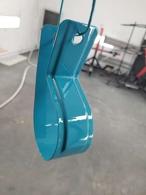 Urethane Spacesaver Bottle Bracket Blue